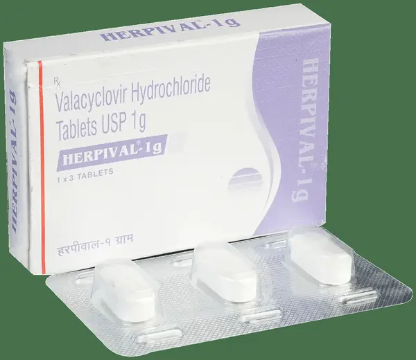 Herpival 1000mg Tablet