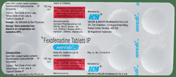 Hhfexo 120mg Tablet thumbnail 3