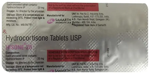 Hisone 20mg Tablet