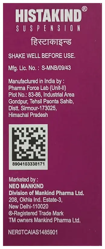 Histakind 30mg/5ml Syrup