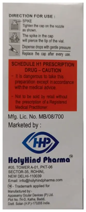 Holymox DM Eye Drop thumbnail 2