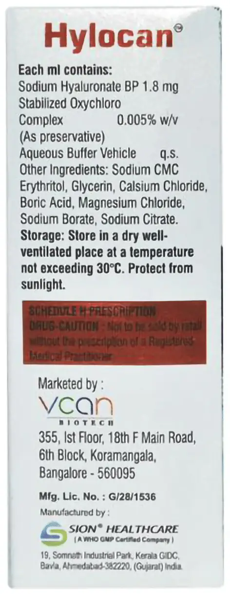 Hylocan Eye Drop