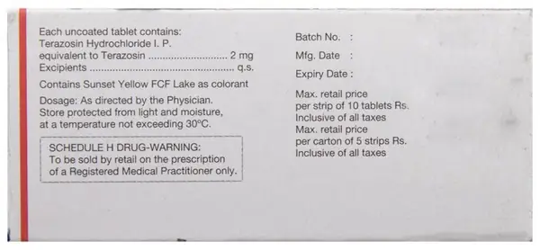Hytrin 2 Tablet thumbnail 3