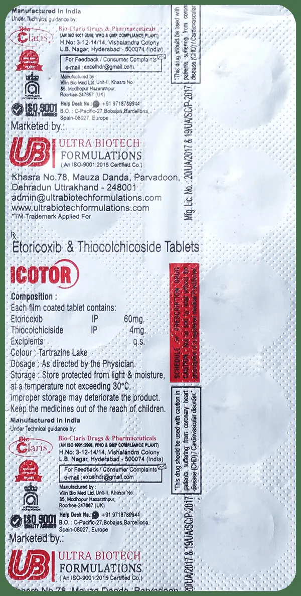 Icotor 60mg/4mg Tablet