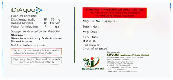 Idiaqua Injection