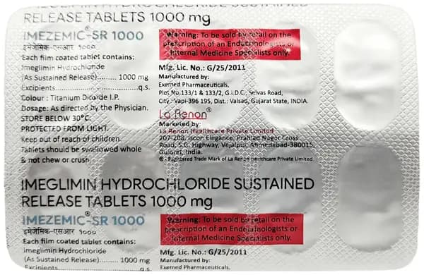 Imezemic 1000mg Tablet SR thumbnail 4