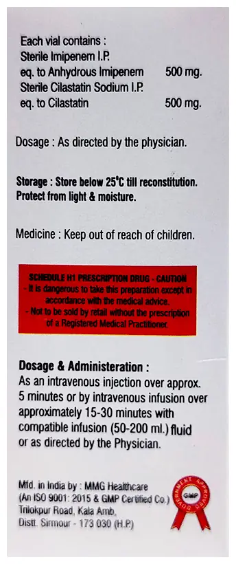 Iminect 500mg Injection thumbnail 2