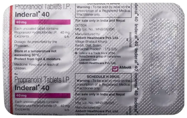 Inderal 40 Tablet thumbnail 3
