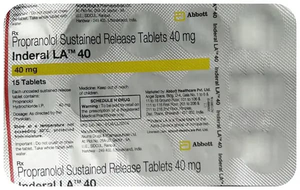 Inderal LA 40 Tablet SR