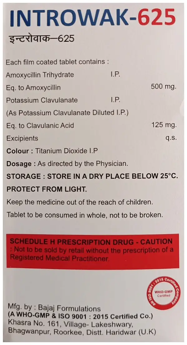 Introwak 625 Tablet