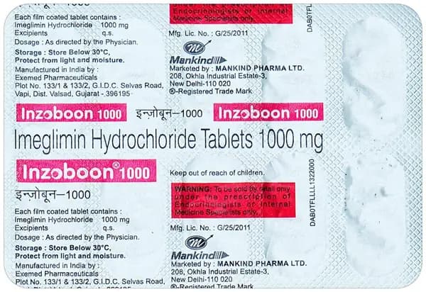 Inzoboon 1000mg Tablet thumbnail 2