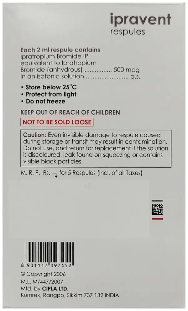 Ipravent Respules 2ml