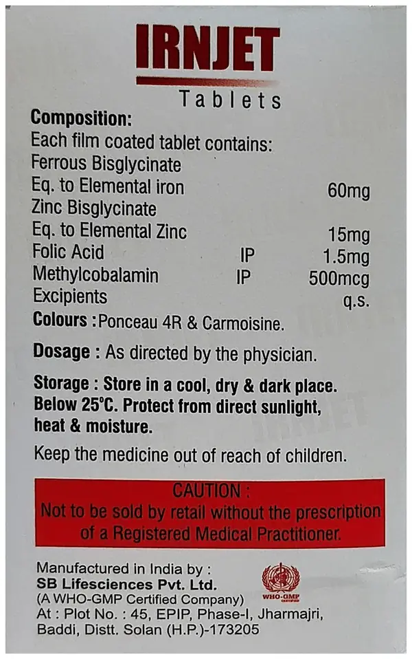 Irnjet Tablet