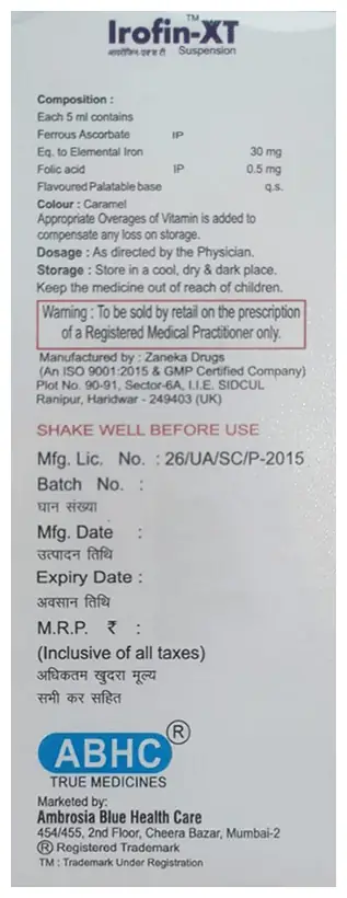 Irofin-XT Oral Suspension