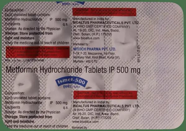 Ismet 500mg Tablet thumbnail 4