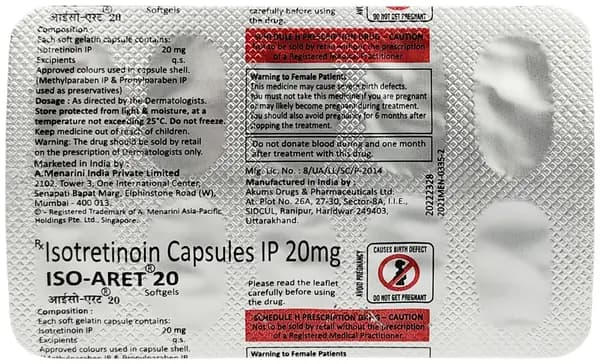 Iso Aret 20mg Capsule