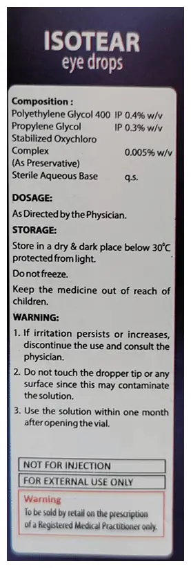 Isotear Eye Drop