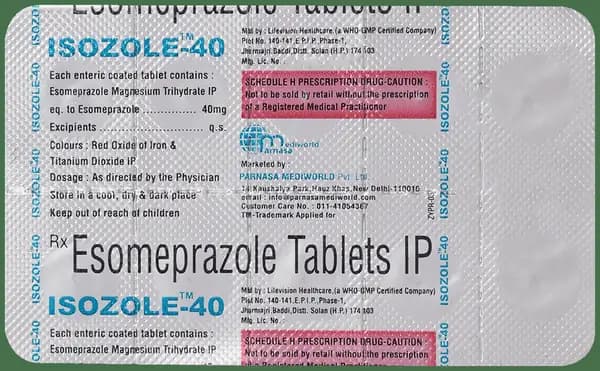 Isozole 40 Tablet thumbnail 2
