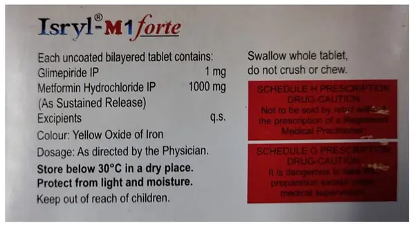 Isryl-M 1 Forte Tablet SR