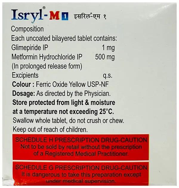 Isryl-M 1 Tablet PR