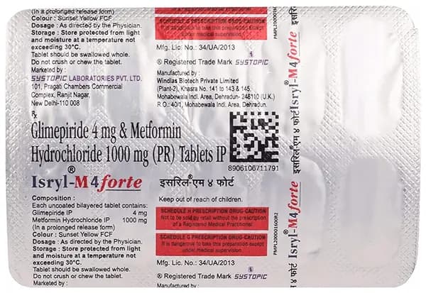 Isryl-M 4 Forte Tablet PR