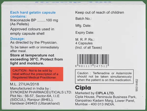 Itracip 100 Capsule thumbnail 2