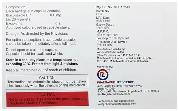 Itradue 100 Capsule