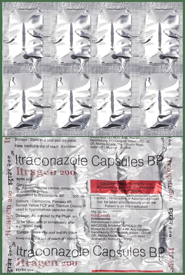 ITRAGEN 200MG CAPSULE thumbnail 2