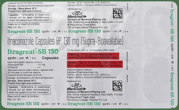 Itragreat SB 130mg Capsule thumbnail 2