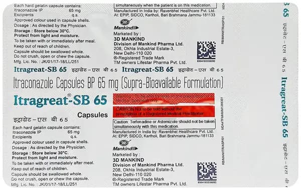 Itragreat SB 65mg Capsule thumbnail 4