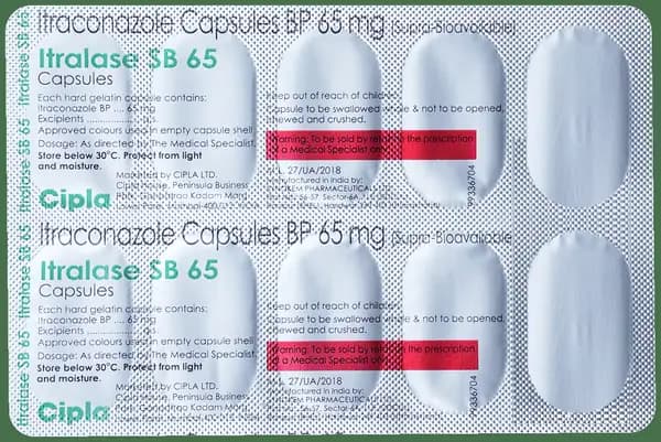 Itralase SB 65mg Capsule
