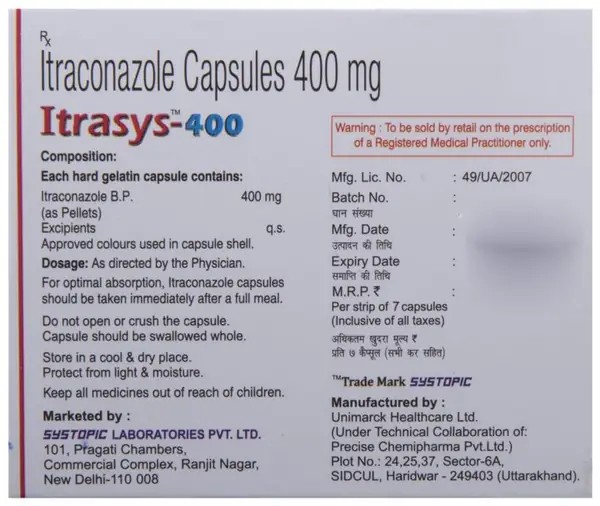 Itrasys 400 Capsule