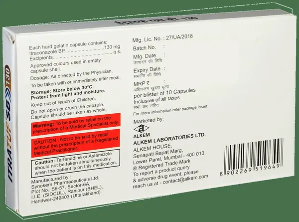 Itratuf SB 130mg Capsule thumbnail 3