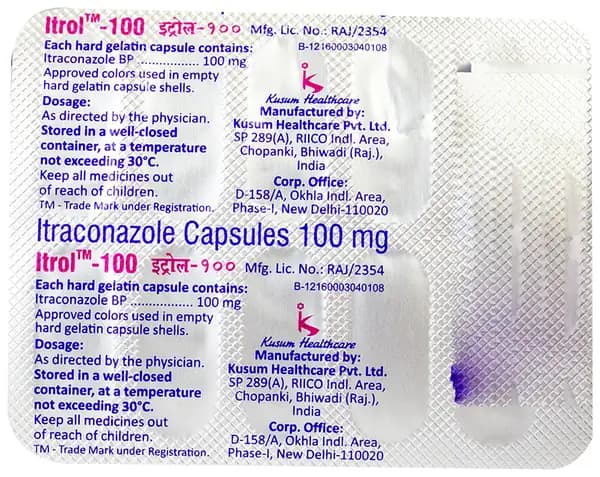 Itrol 100 Capsule thumbnail 2