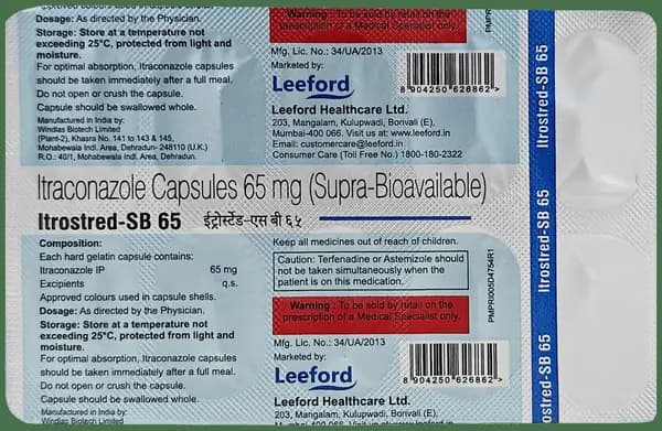 Itrostred SB 65mg Capsule thumbnail 5