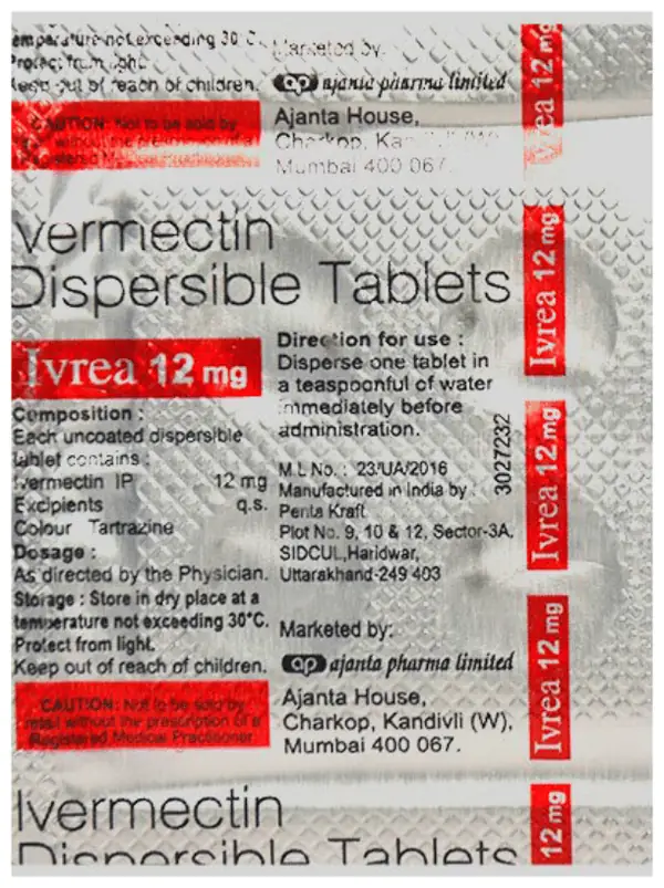 Ivrea 12mg Tablet DT thumbnail 2