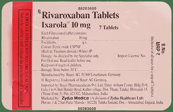 Ixarola 10mg Tablet