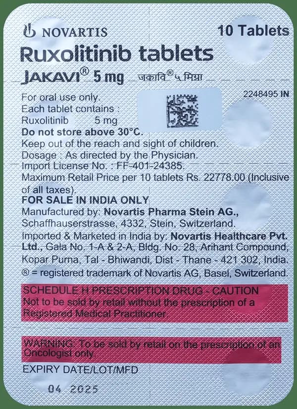 Jakavi 5mg Tablet
