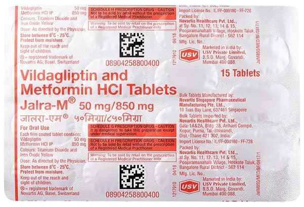 Jalra-M  50mg/850mg Tablet