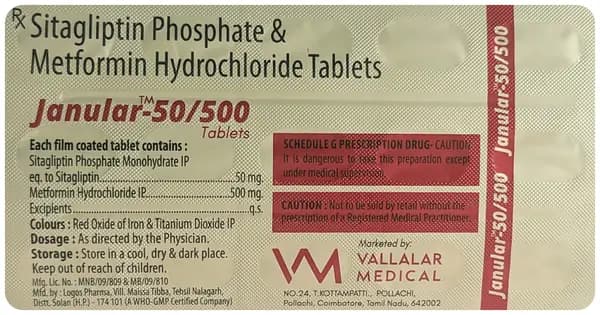 Janular 50/500 Tablet