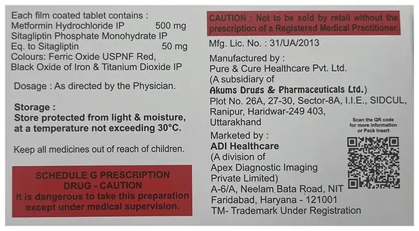 Javaglip-MS 50/500 Tablet