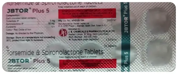 Jbtor Plus 50mg/5mg Tablet
