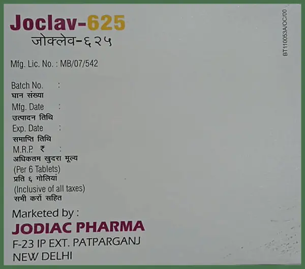 Joclav 625 Tablet