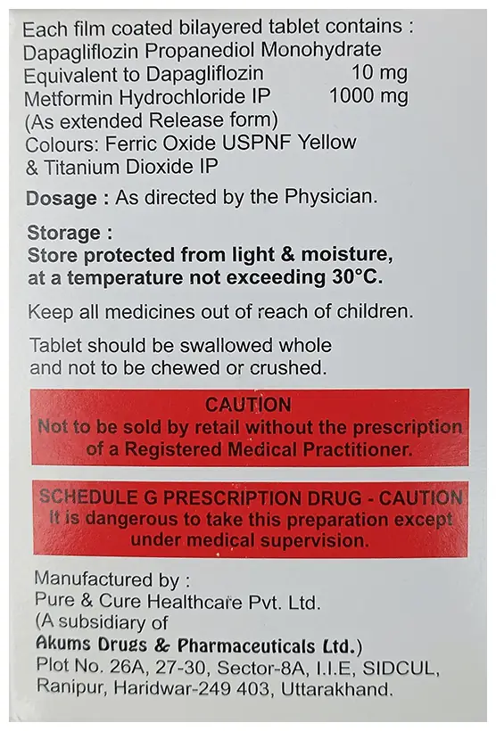 Jusdap-M 1000 Tablet ER