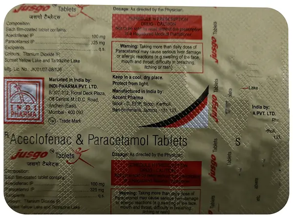 Jusgo 100mg/325mg Tablet