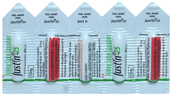 Justin 25mg Suppository