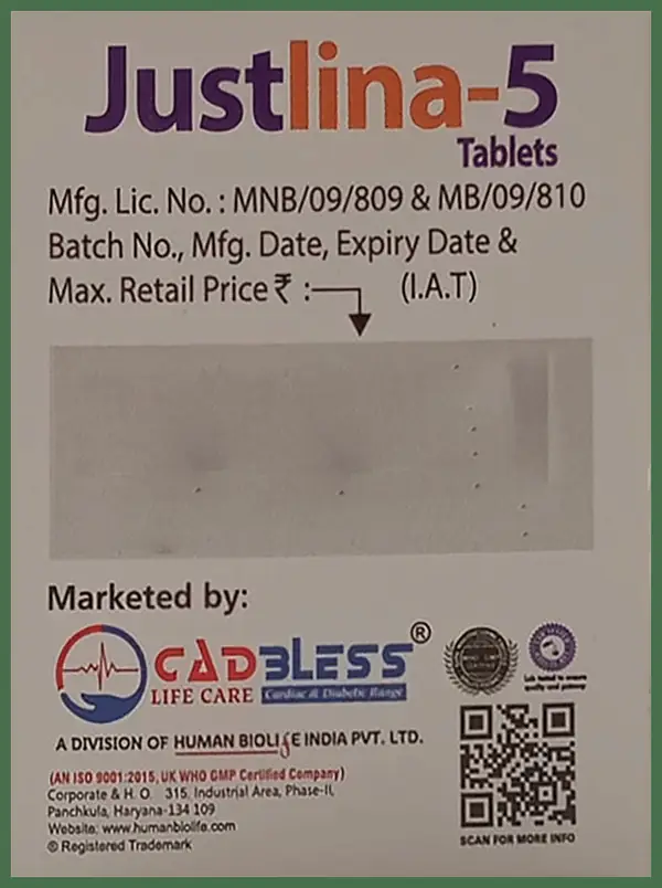 Justlina 5 Tablet