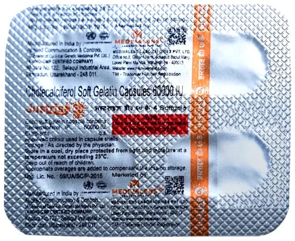 Justrise D3 60K Softgels thumbnail 3