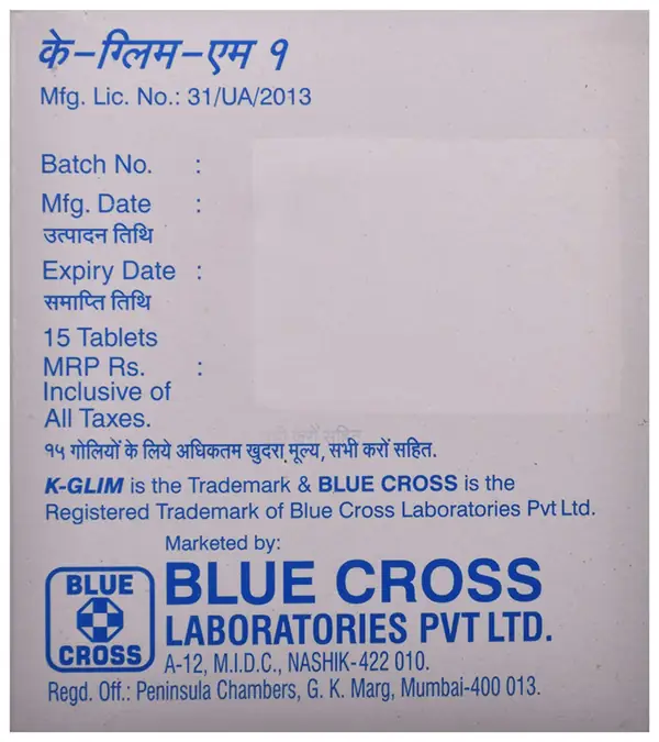 K-Glim-M 1mg Tablet PR