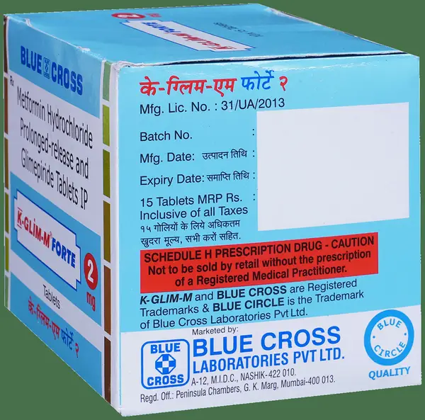 K-Glim-M Forte 2mg Tablet thumbnail 2